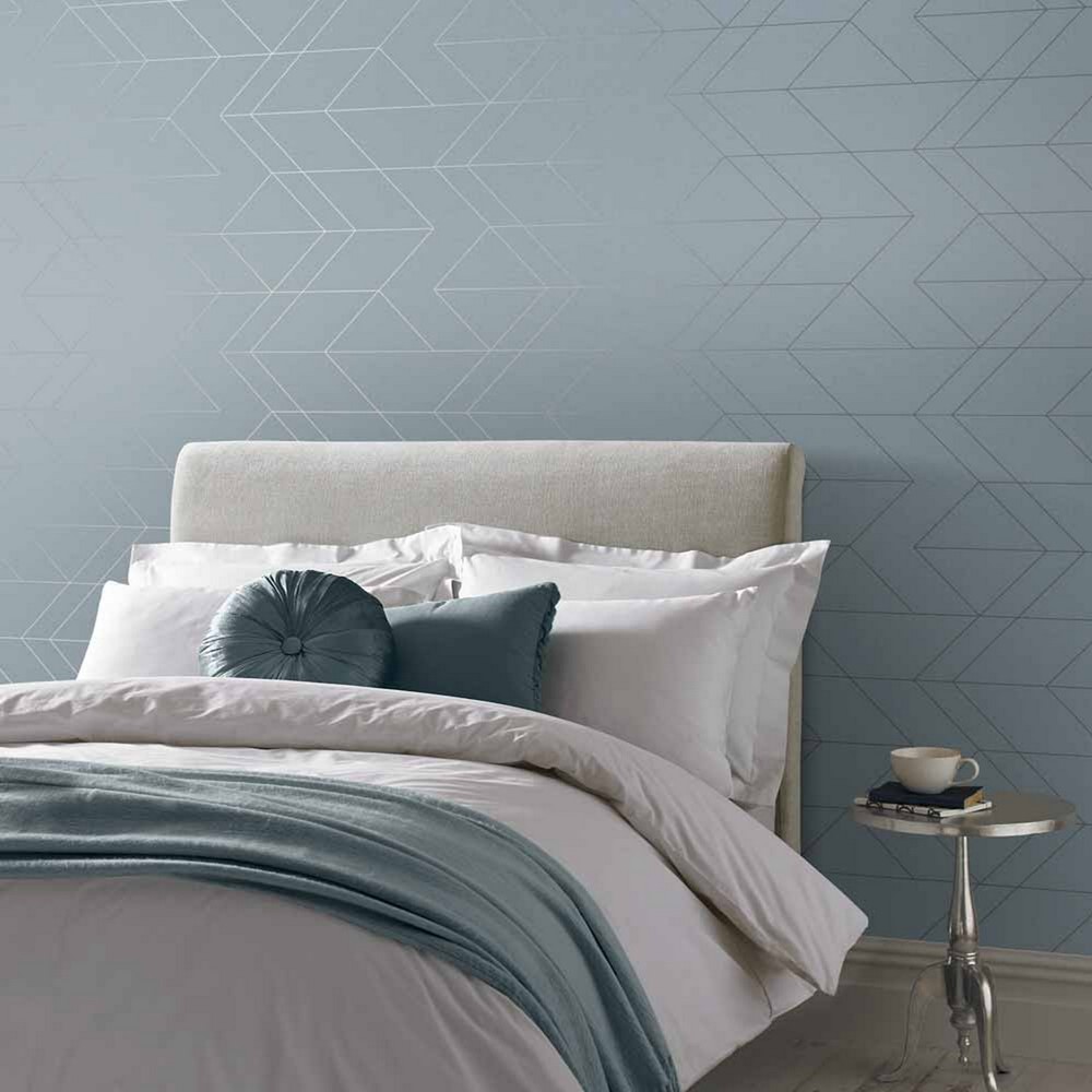 Balance Wallpaper 106754 by Graham & Brown in Deep Sky Blue